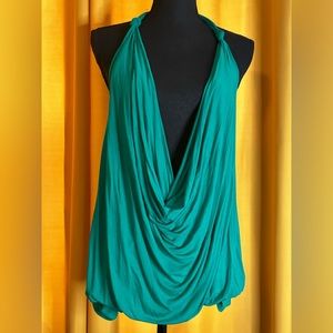 SOLD🚫 Fashion Nova Kelly Green Cowl Neck Top